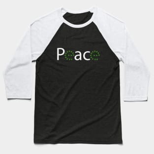 Peace artistic text design Baseball T-Shirt